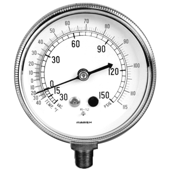 Marsh Bellofram Refrigeration Gauge